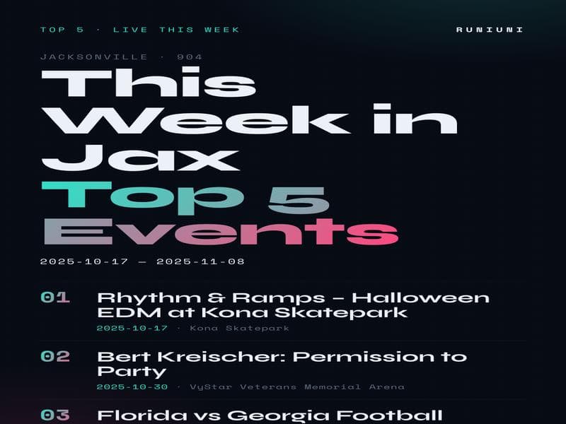 This Week in Jax Top 5 Events