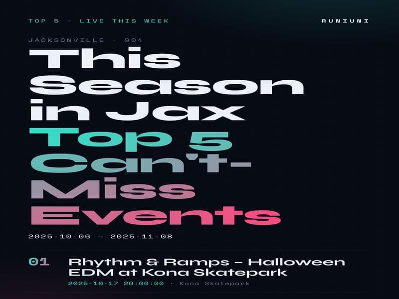 This Season in Jax Top 5 Can't-Miss Events